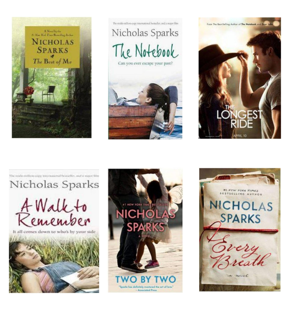 Set of 6 Nicholas Sparks books OnlineBooksOutlet