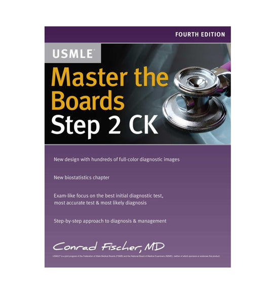 Book image: "Master the Boards USMLE Step 2 CK by Conrad Fischer" – highly rated and ships quickly across Pakistan.