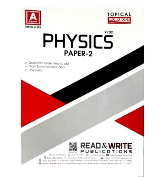 front-cover-al-physics-paper-2-topical-workbook-article-no-292-available-online
