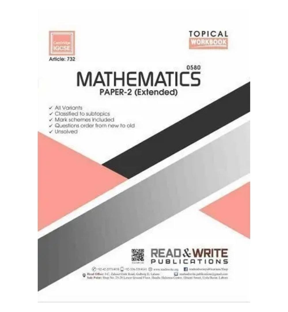 buy-mathematics-igcse-paper-2-extended-topical-workbook-online - OnlineBooksOutlet