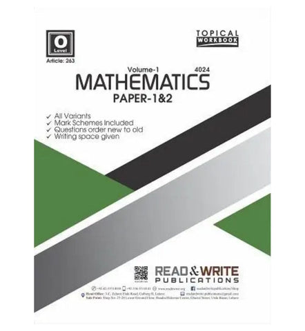 buy-math-o-level-volume-1-paper-1-2-online - OnlineBooksOutlet