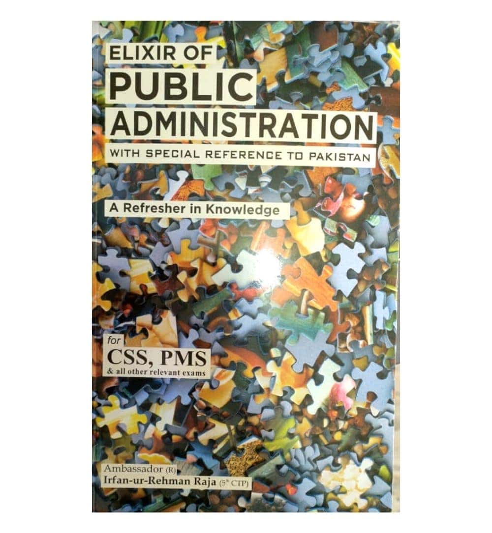 Front cover of "Elixir of Public Administration" – now available with express shipping and COD.