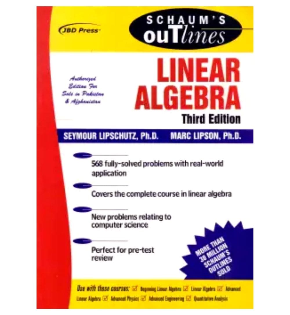 Linear Algebra 3rd Edition by Jahangir Book Depot – OnlineBooksOutlet