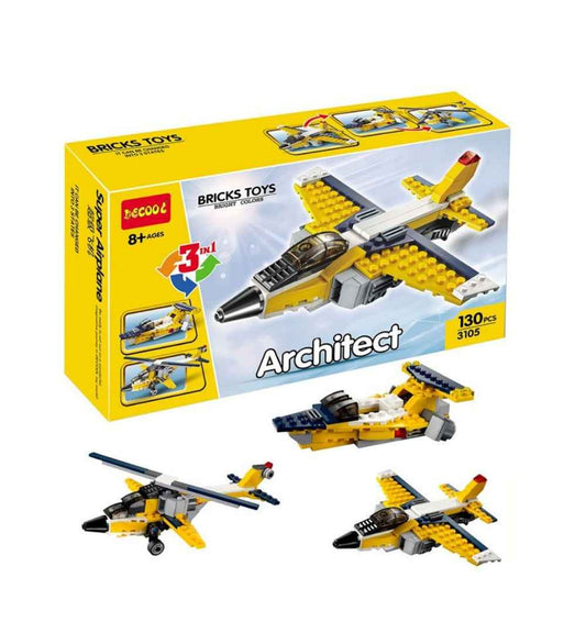 decool-130-pieces-3-in-1-architect-super-airplane-book-image-pakistan-bookstore