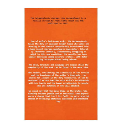 The Metamorphosis by Franz Kafka | Online Book Store Pakistan – OnlineBooksOutlet